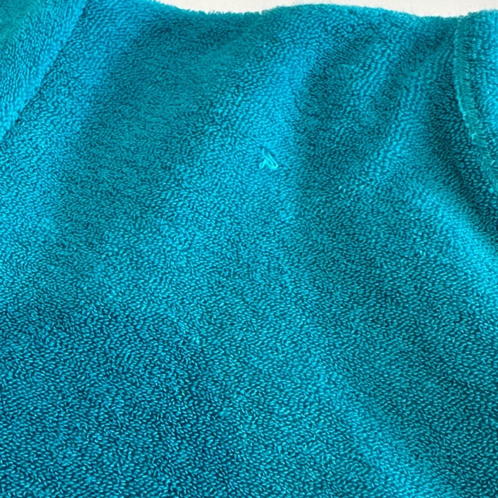 Vilebrequin Barth Boys Lagoon Blue Terry Toweling Sea Turtle T-Shirt Flaw 2T